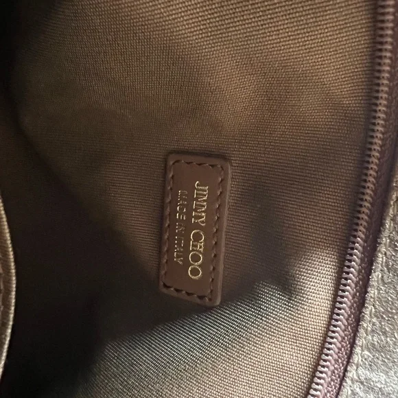 Jimmy Choo Woven Suede Clutch - Picture 8 of 11